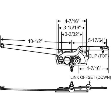 Strybuc Dual Arm Casement Operator 36-192